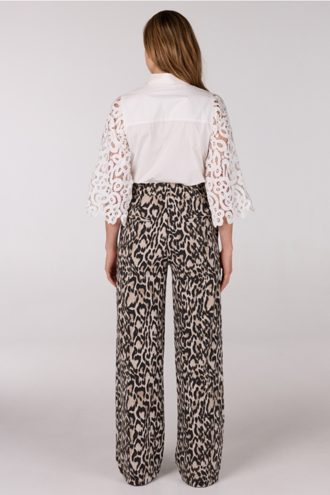 ODELIA SS25 BLOUSE L 710 LACE SL 000010 OFF WHITE